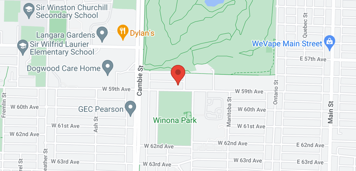 map of 415 W 59TH AVENUE